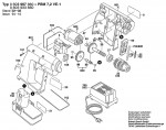 Bosch 0 603 933 670 PBM 7,2 VE-1 Cordless Drill 7.2 V / GB Spare Parts PBM7,2VE-1